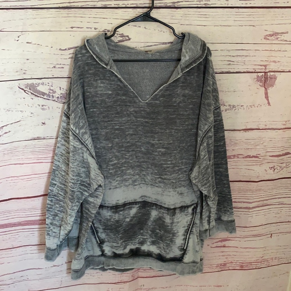 Free People oversized boho hoodie